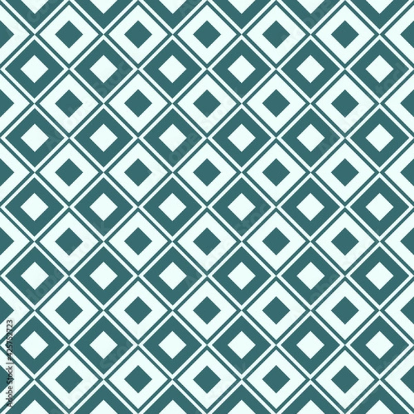Fototapeta Seamless diagonal square pattern background. Vector geometric background with squares.