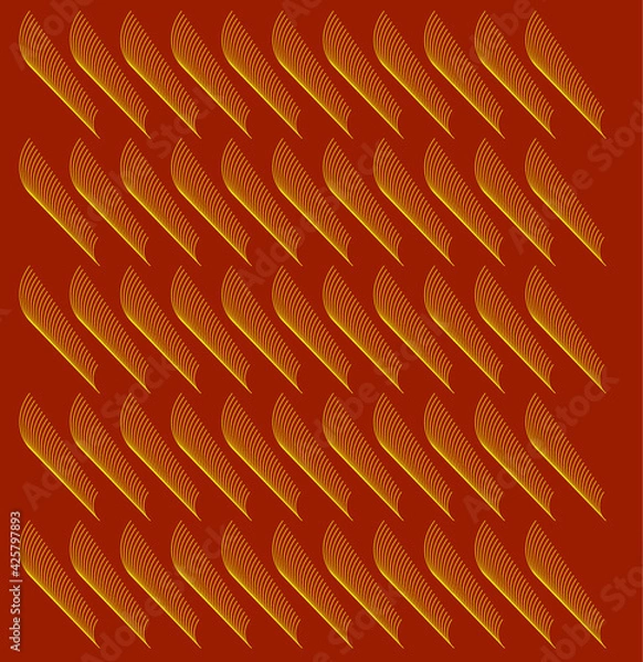 Fototapeta Abstract yellow and light brown pattern on brown background