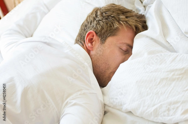 Obraz schlafender Mann