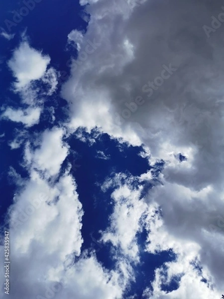 Fototapeta blue sky with clouds
