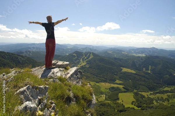 Fototapeta At the top