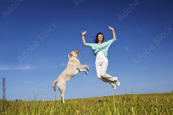 Fototapeta jumping up