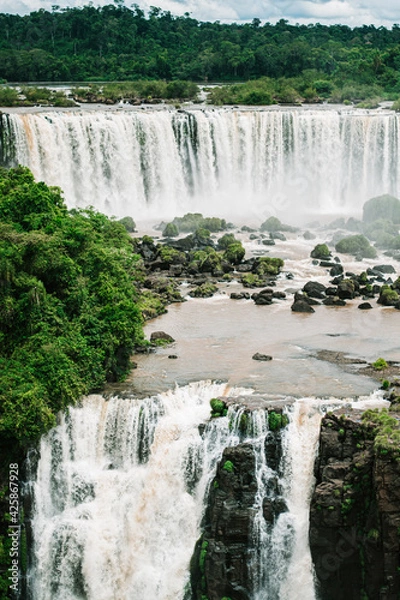 Obraz Iguazu Falls waterfall forest tropical 