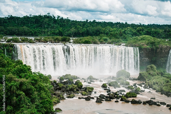 Obraz Iguazu Falls waterfall forest tropical 