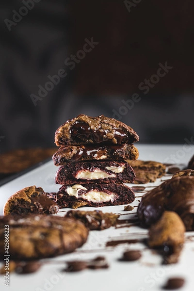 Obraz chocolate chip cookies with filling