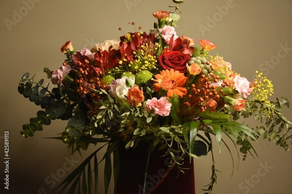 Obraz bukiet kwiatów