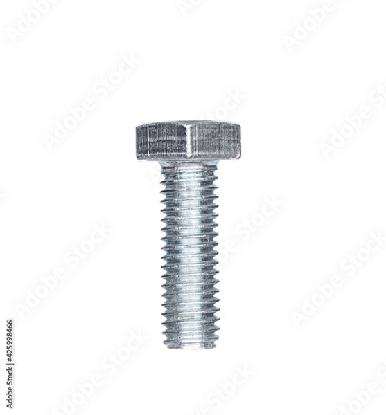 Obraz metal screw, isolated on white background