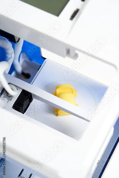 Obraz 3d printer create model studio render