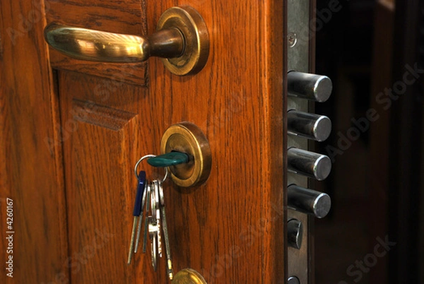 Fototapeta safe lock in the home