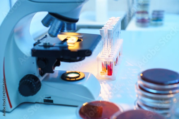 Fototapeta laboratory microscope