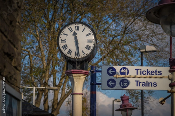 Fototapeta Clitheroe Train Station, Lancashire