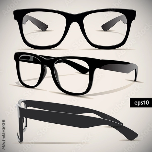 Obraz glasses vector set