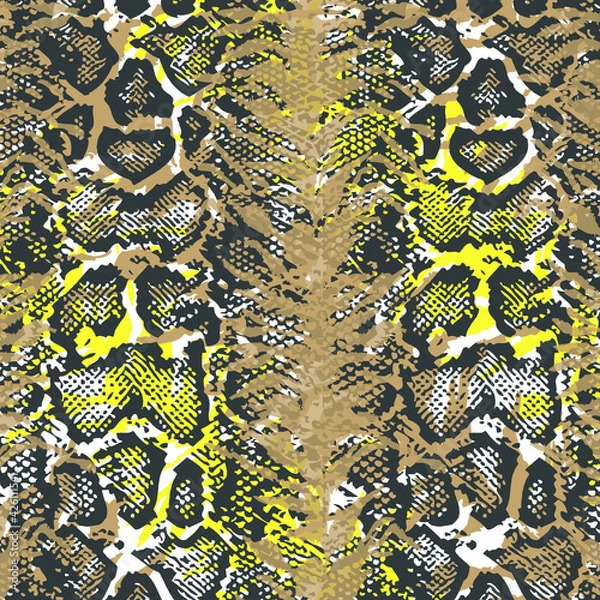 Obraz Animal print, snake skin texture background
