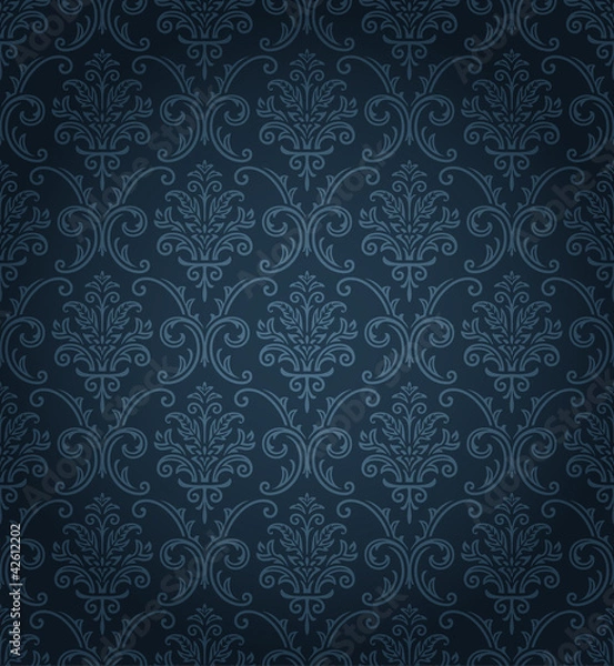 Fototapeta Seamless damask pattern