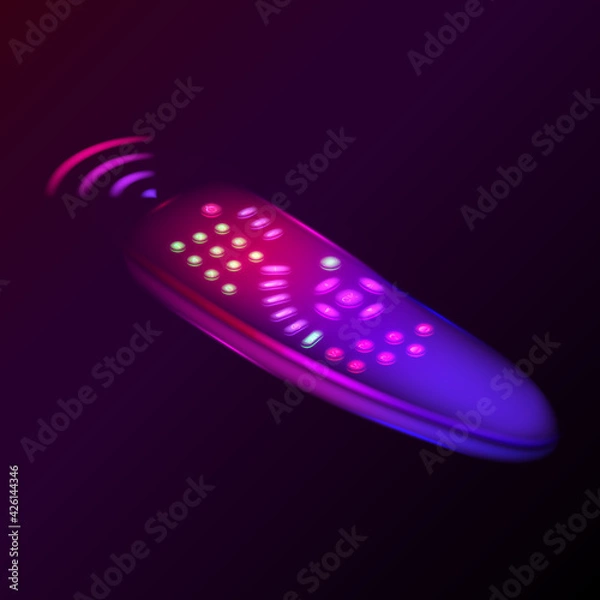 Obraz Neon remote control