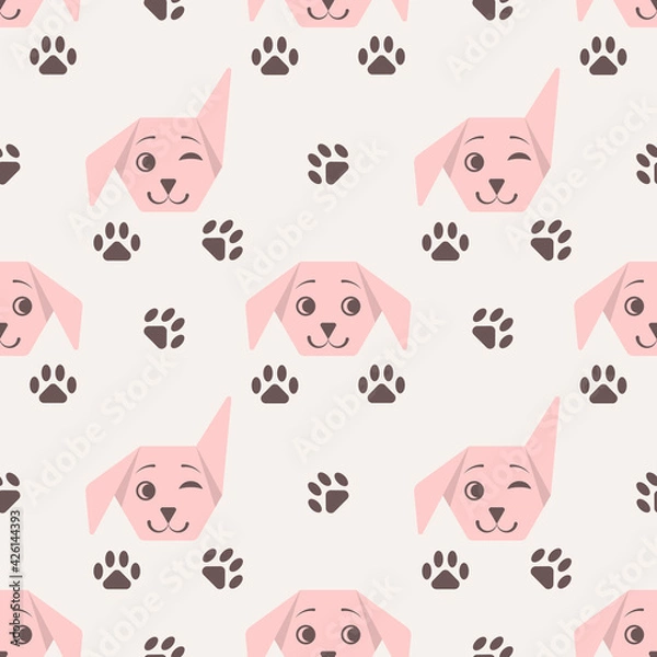 Obraz Puppy muzzle and paws