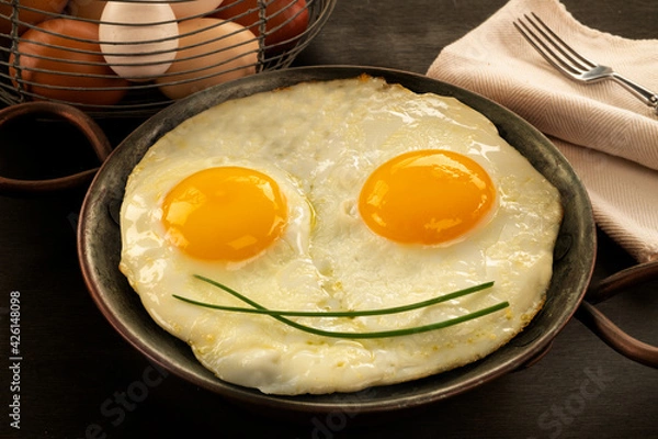 Obraz Uova fritte