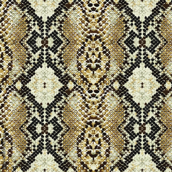 Obraz Animal print, snake skin texture background