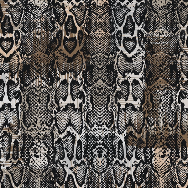 Obraz Animal print, snake skin texture background