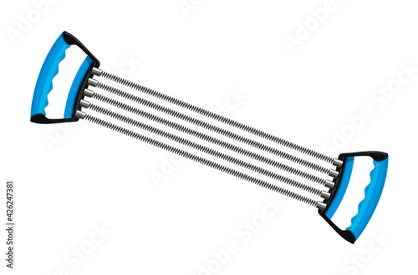 Fototapeta Vector illustration of chest expander exercise equipment