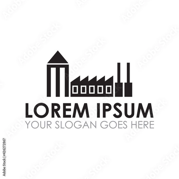 Obraz engineering industry vector , industrial logo