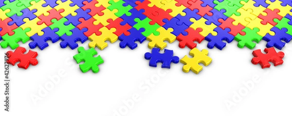 Obraz Colorful Jigsaw puzzle