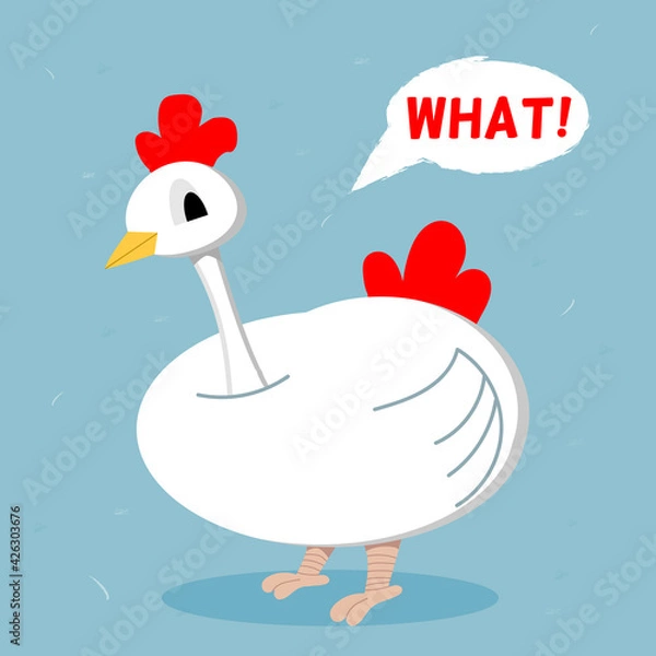 Obraz Indignant chicken