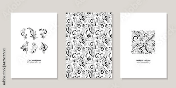 Obraz Magic grass + seamless texture + pattern.