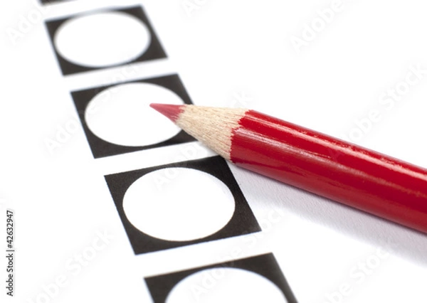 Obraz crayon rouge de vote