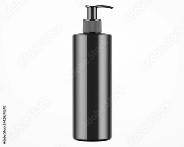 Obraz Dark Glossy Soap Bottle Mockup