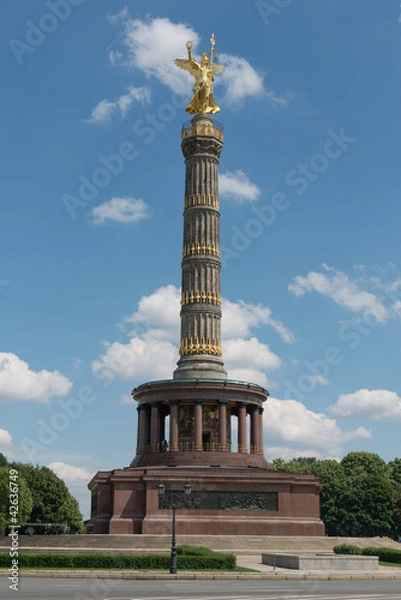 Obraz Siegessäule nach der Restaurierung 2011