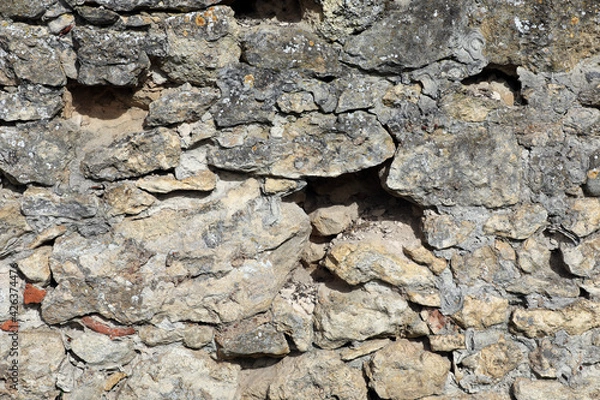 Fototapeta Background stone wall Facade stone facade