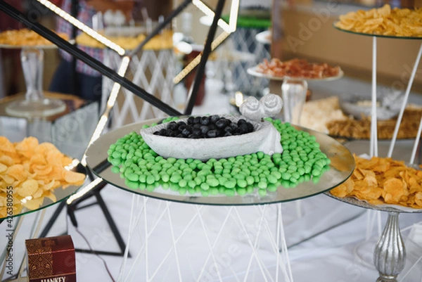 Obraz Many small desserts close together