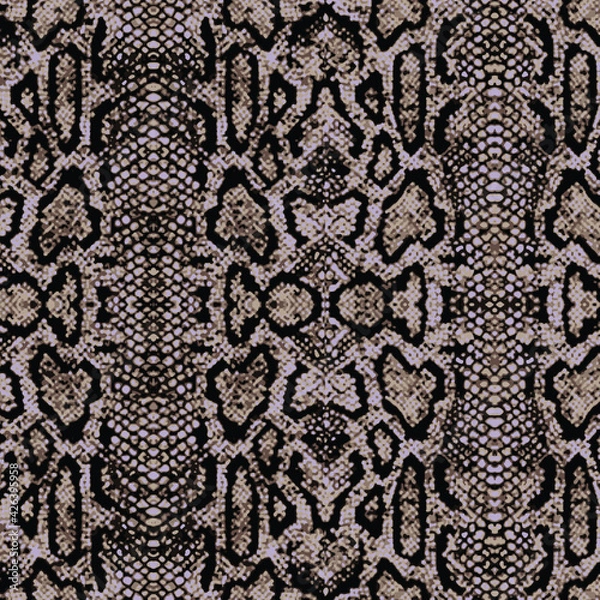 Obraz Animal print, snake skin texture background