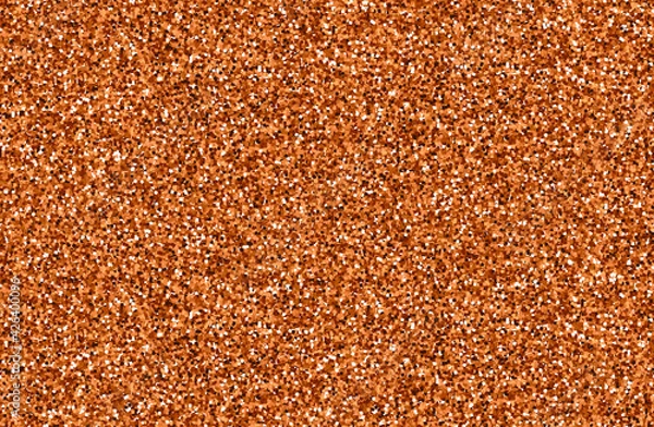 Obraz Orange glitter background. Orange confetti. Seamless vector illustration.
