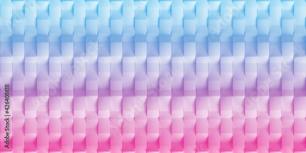 Fototapeta Geometry pastel pattern texture 3D