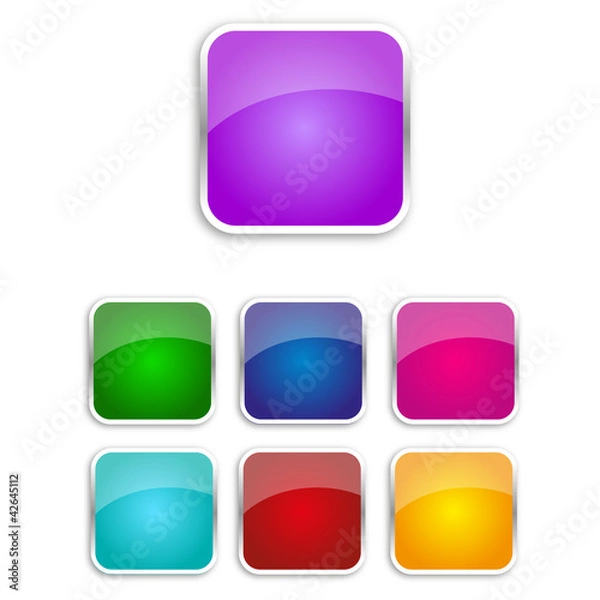 Fototapeta Colorful Web Buttons