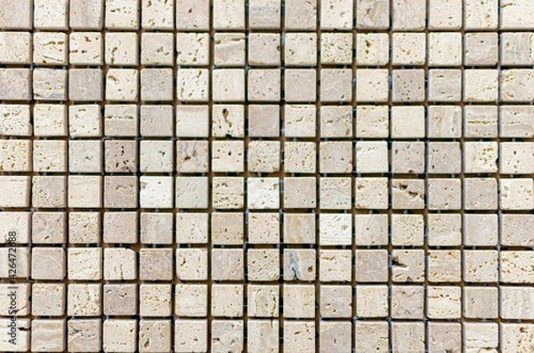 Fototapeta Fine mosaic decoration for bathrooms and kitchens.