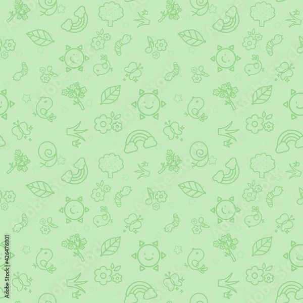Obraz Seamless spring pattern