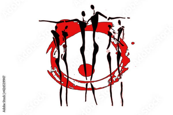 Obraz Abstract Sheltered People