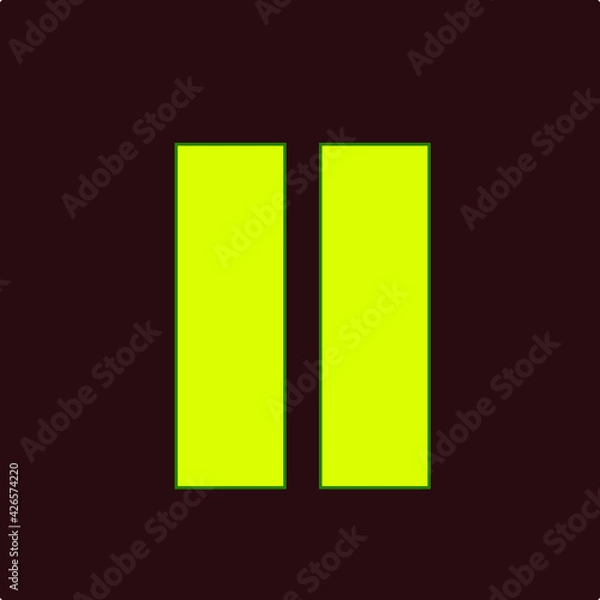 Obraz Abstract Vector Pause button