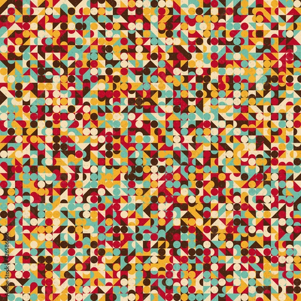 Fototapeta Abstract Geometric Pattern generative computational art illustration