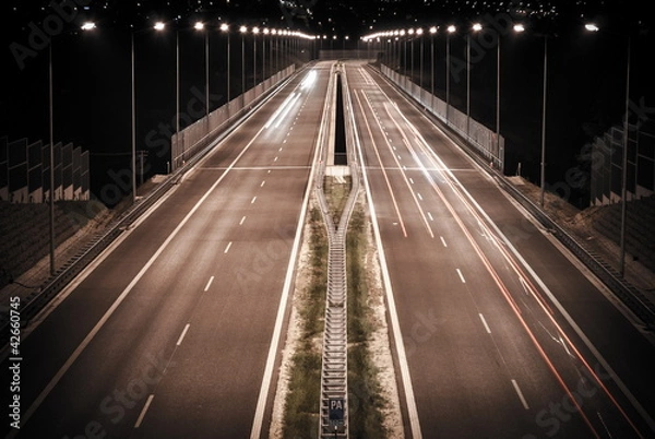 Fototapeta Empty highway