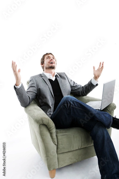 Fototapeta glücklicher mann