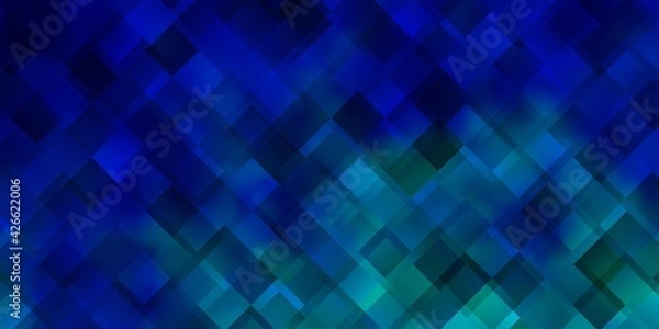 Fototapeta Light BLUE vector layout with lines, rectangles.