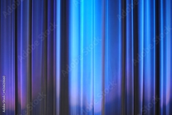 Fototapeta Lignes verticales bleutées, abstraites