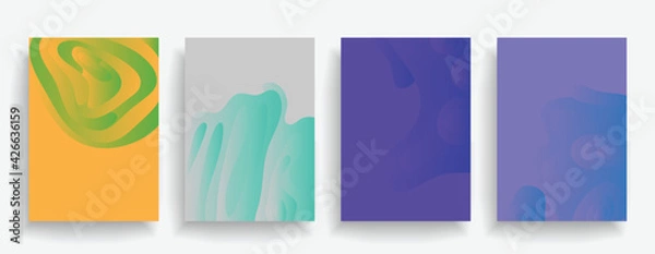 Obraz Liquid color background design. Futuristic design posters