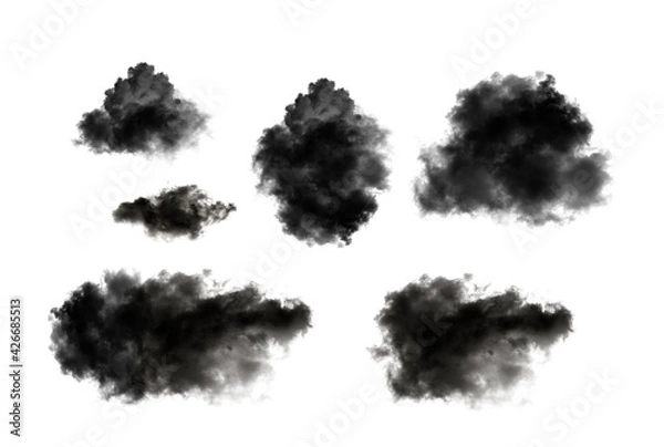 Obraz smoke isolated on black