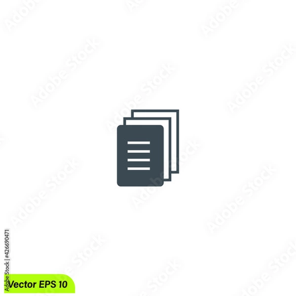 Fototapeta book logo template simple design element