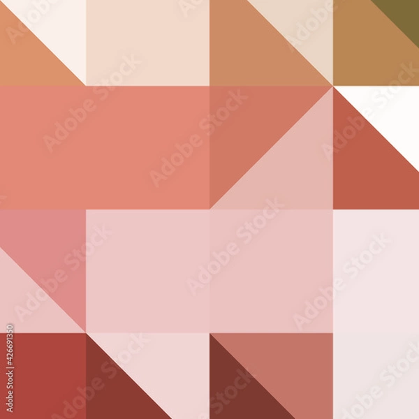 Fototapeta Abstract color Low-Polygones Generative Art background illustration